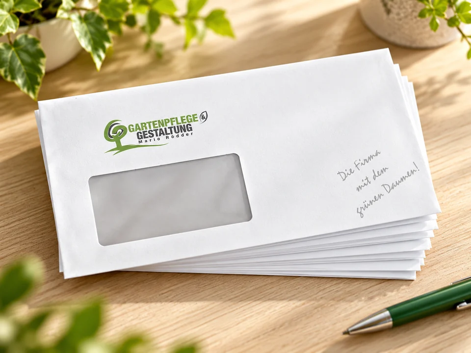Bedruckte Briefumschläge · Geschäftspost im eigenen Firmendesign
